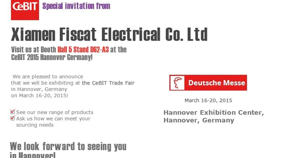 Fiscat exposera au salon CeBIT à Hanovre, en Allemagne, du 16 au 20 mars 2015